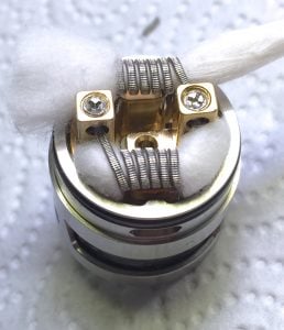 iJoy RDTA 5S und die Wattemenge in der fused Clapton Coil.