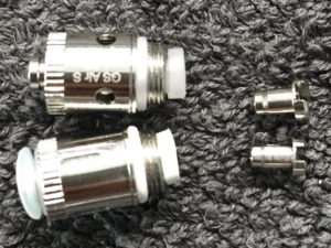 Eleaf GS Air Coil mit GS Air S Verdampferkopf: Pluspin seitlich